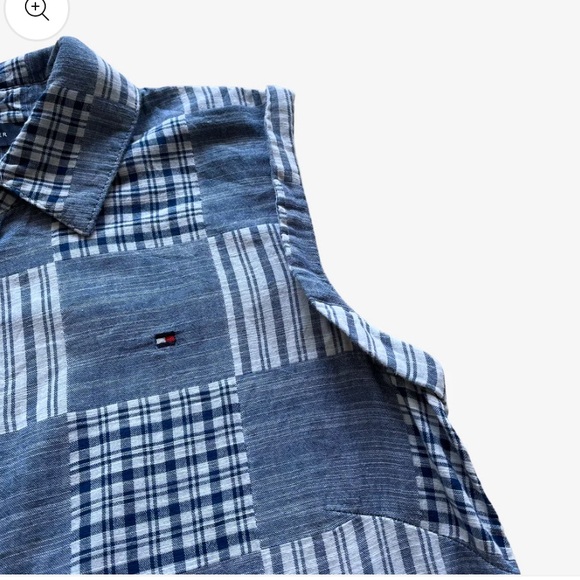 TOMMY HILFIGER
Sleeveless Patchwork Shirtdress, size 12. Great for 4th of July! - Picture 8 of 11